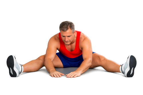 Inner thigh stretch illustration